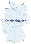 Karte Krankenhäuser in Deutschland