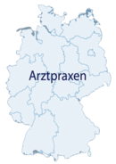 Karte Arztpraxen in Deutschland