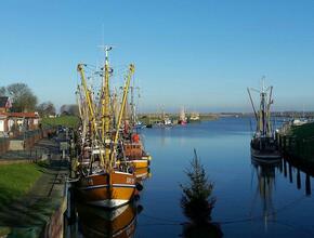 Greetsiel - nur wenige Kilometer entfernt.