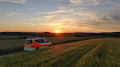 abendlicher Einsatz mit dem NEF