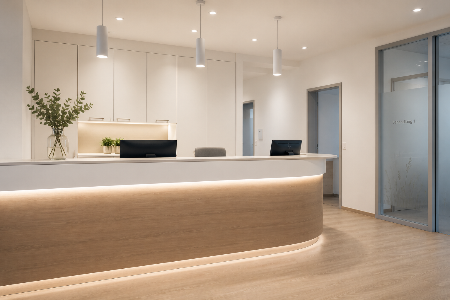 Moderne Praxisetage im Neubau