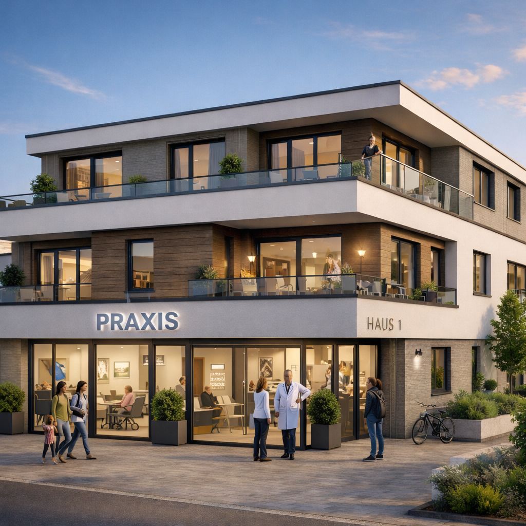 Neubau-Praxis 170 m² | Hausarzt | Ortsmitte Althengstett | bezugsfertig planbar